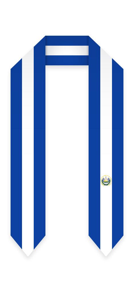 El Salvador Graduation Stole - El Salvadorian Flag Sash - Graduation Seller