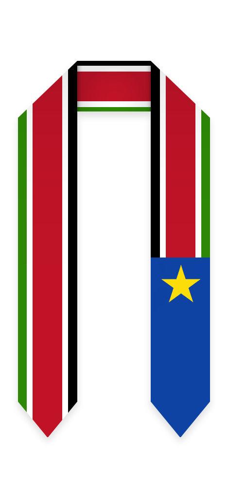 South Sudan Graduation Stole - South Sudan Flag Sash - Graduation Seller