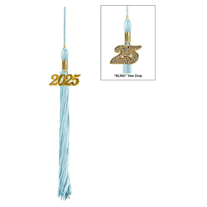 Shiny Light Blue Junior High/Middle School Cap & Gown - Graduation Seller