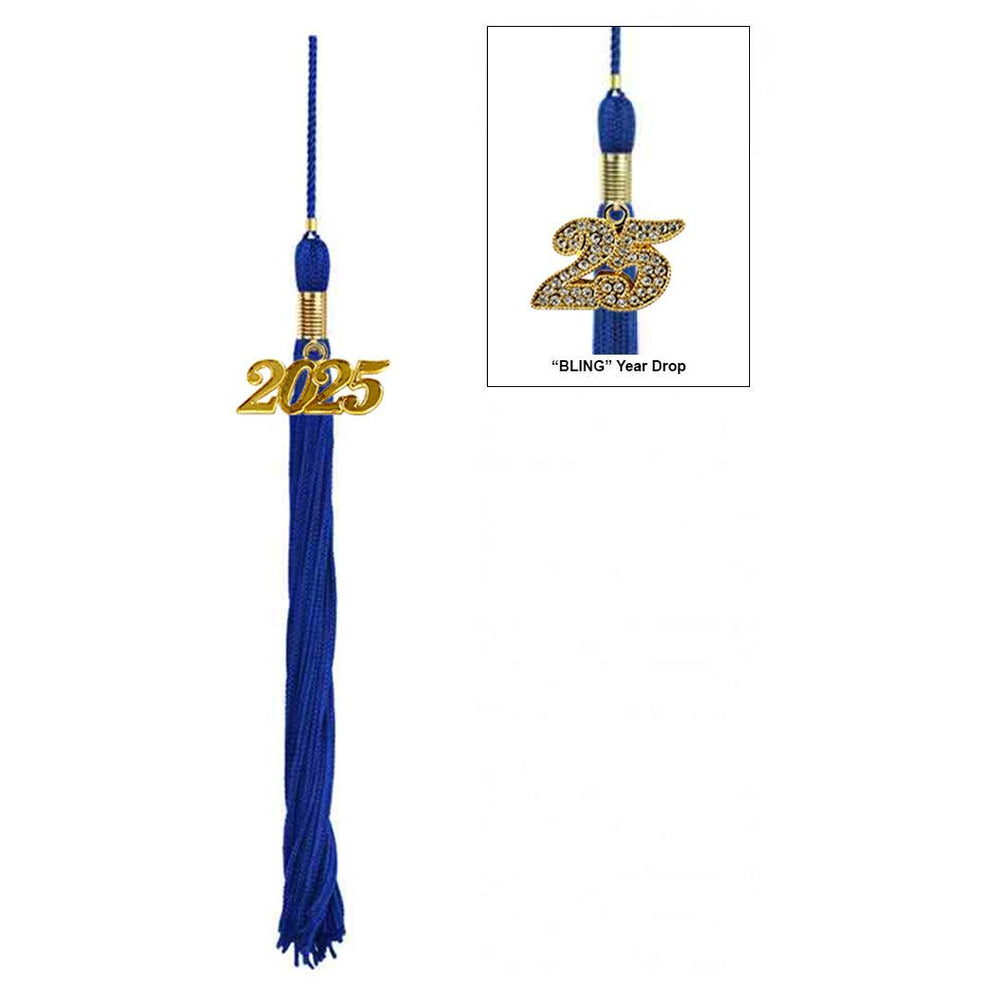 Shiny Royal Blue Junior High/Middle School Cap & Tassel - Graduation Seller