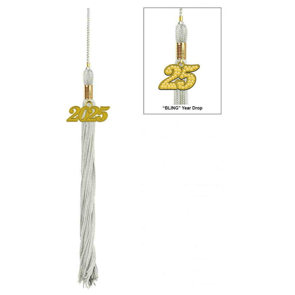 Shiny Silver Elementary Cap & Tassel - Graduation Seller
