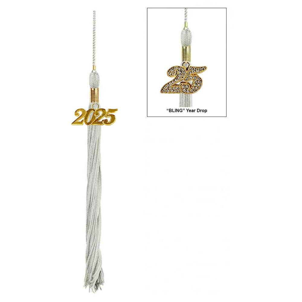 Shiny Silver Junior High/Middle School Cap & Tassel - Graduation Seller