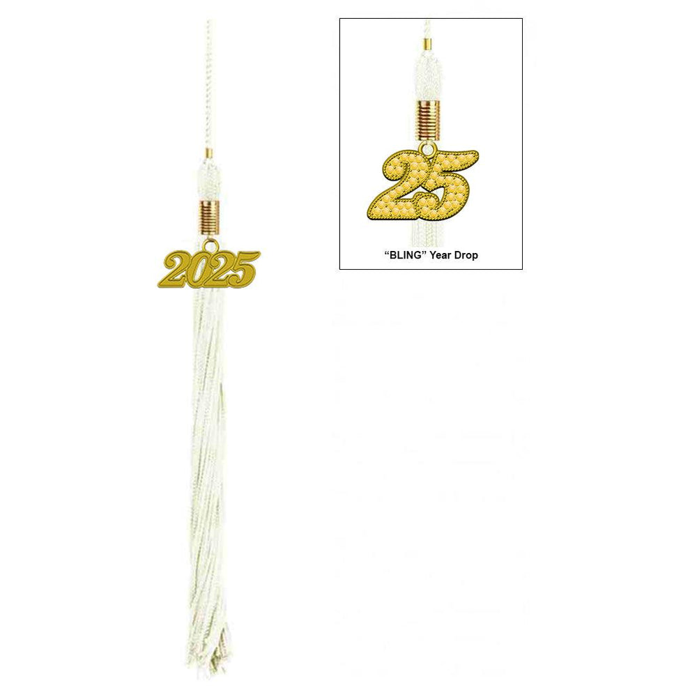 Shiny White Kindergarten/Preschool Cap & Tassel - Graduation Seller