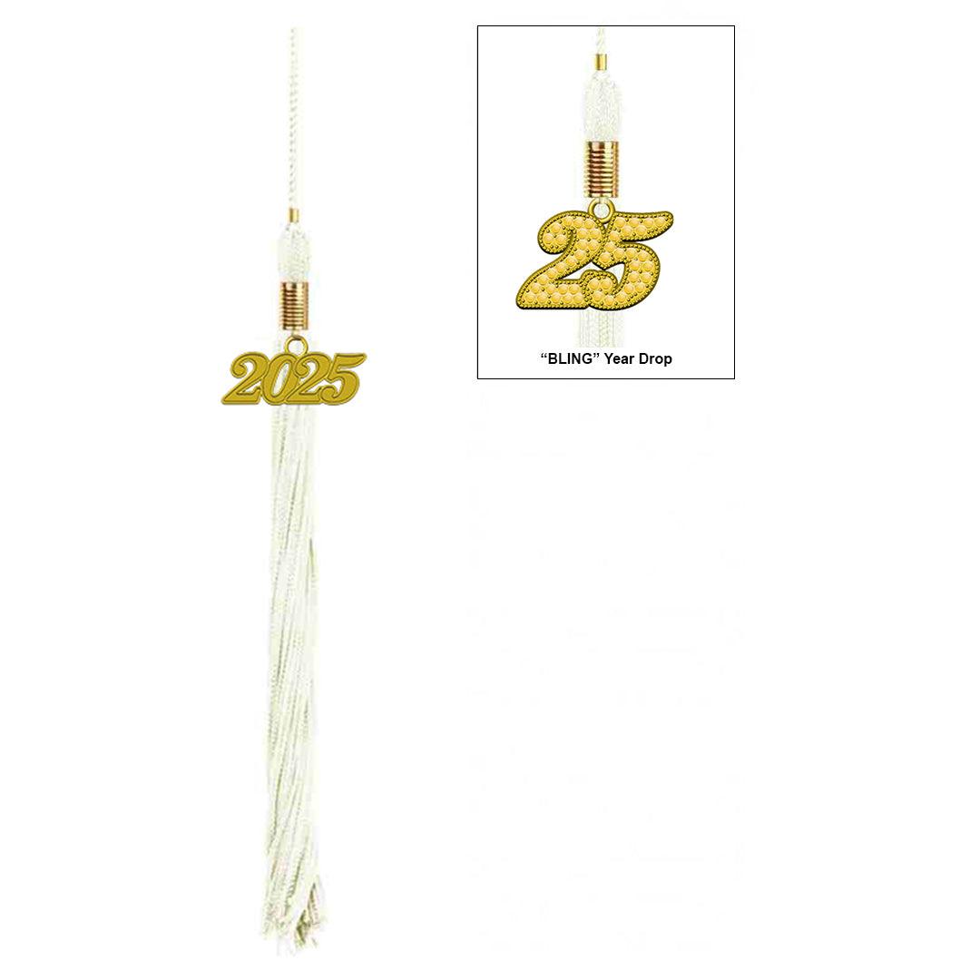 Matte White Kindergarten/Preschool Cap & Tassel - Graduation Seller