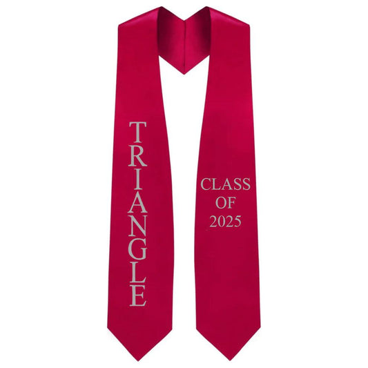 Triangle Lettered Stole W/ Year - Graduation Seller