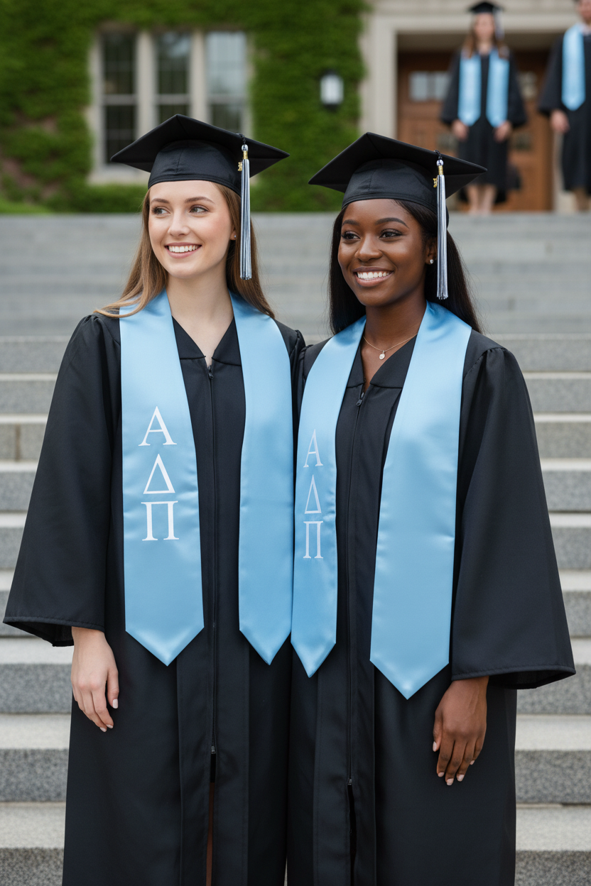 Alpha Delta Pi Greek Lettered Stole