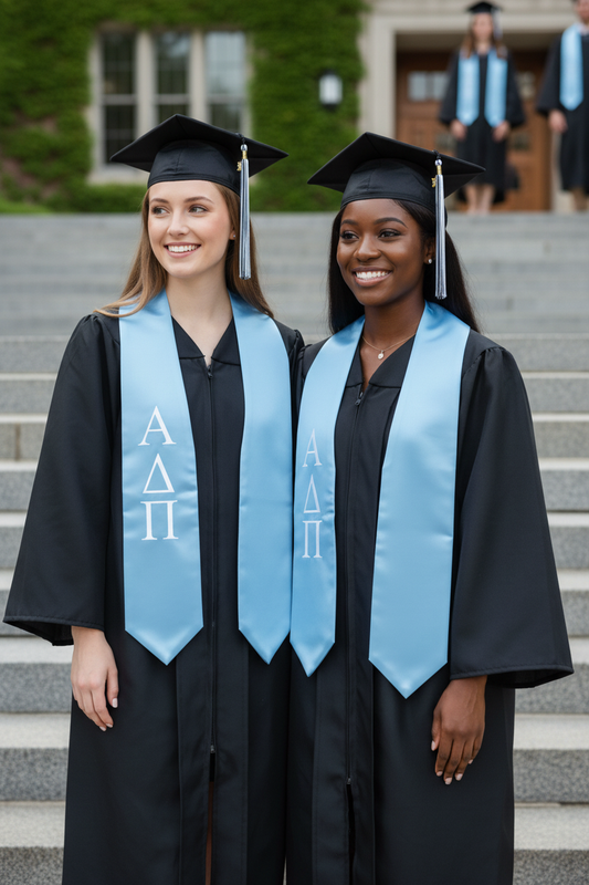 Alpha Delta Pi Greek Lettered Stole
