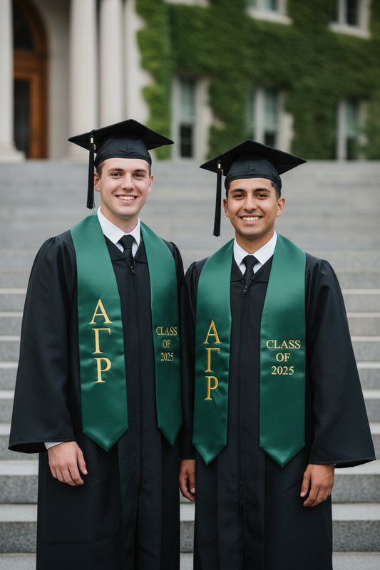 Alpha Gamma Rho Greek Lettered Stole w/ Year