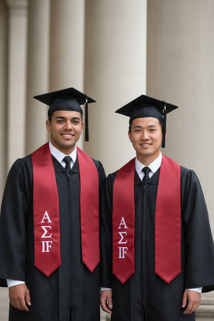 Alpha Sigma Phi Greek Lettered Stole