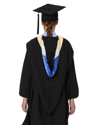 Deluxe Bachelor Hood - 15 Color Combinations Available - Graduation Seller