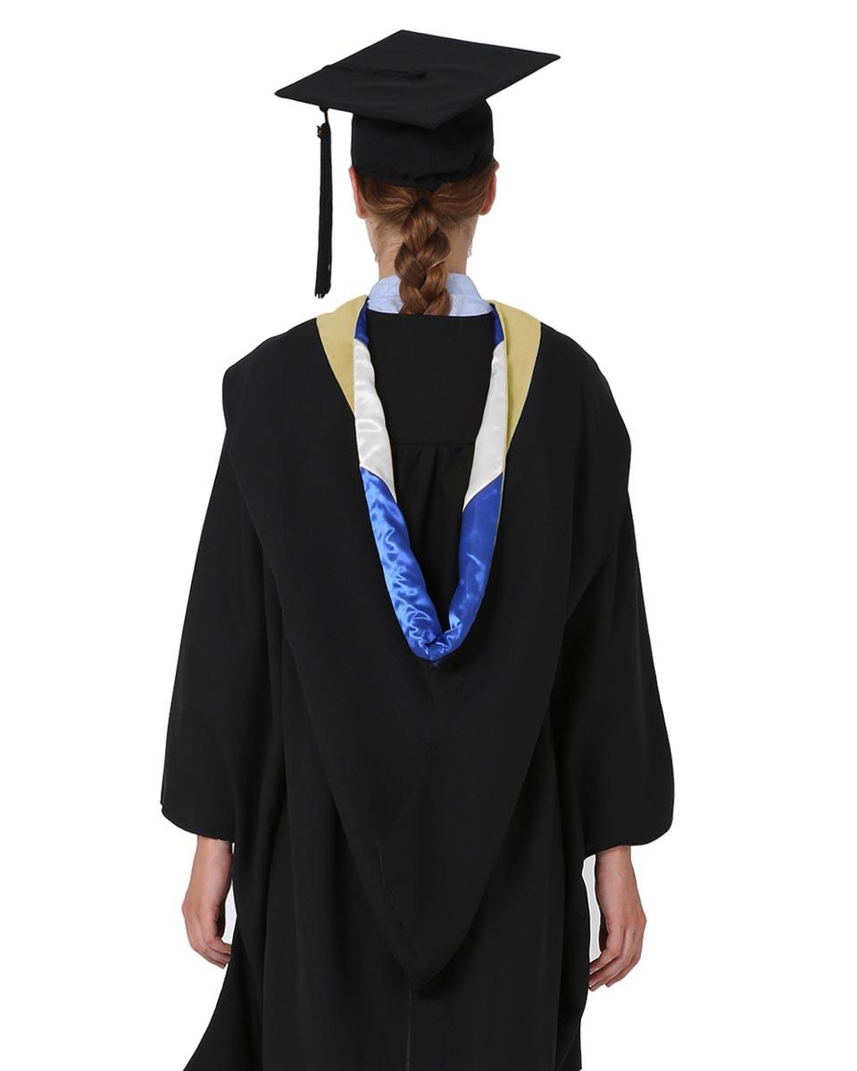 Deluxe Bachelor Hood - 15 Color Combinations Available - Graduation Seller