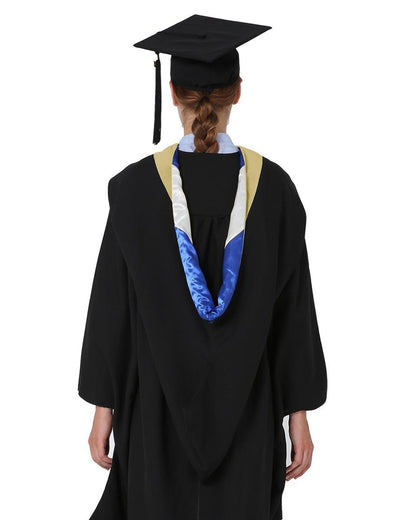 Deluxe Bachelor Hood - 15 Color Combinations Available - Graduation Seller