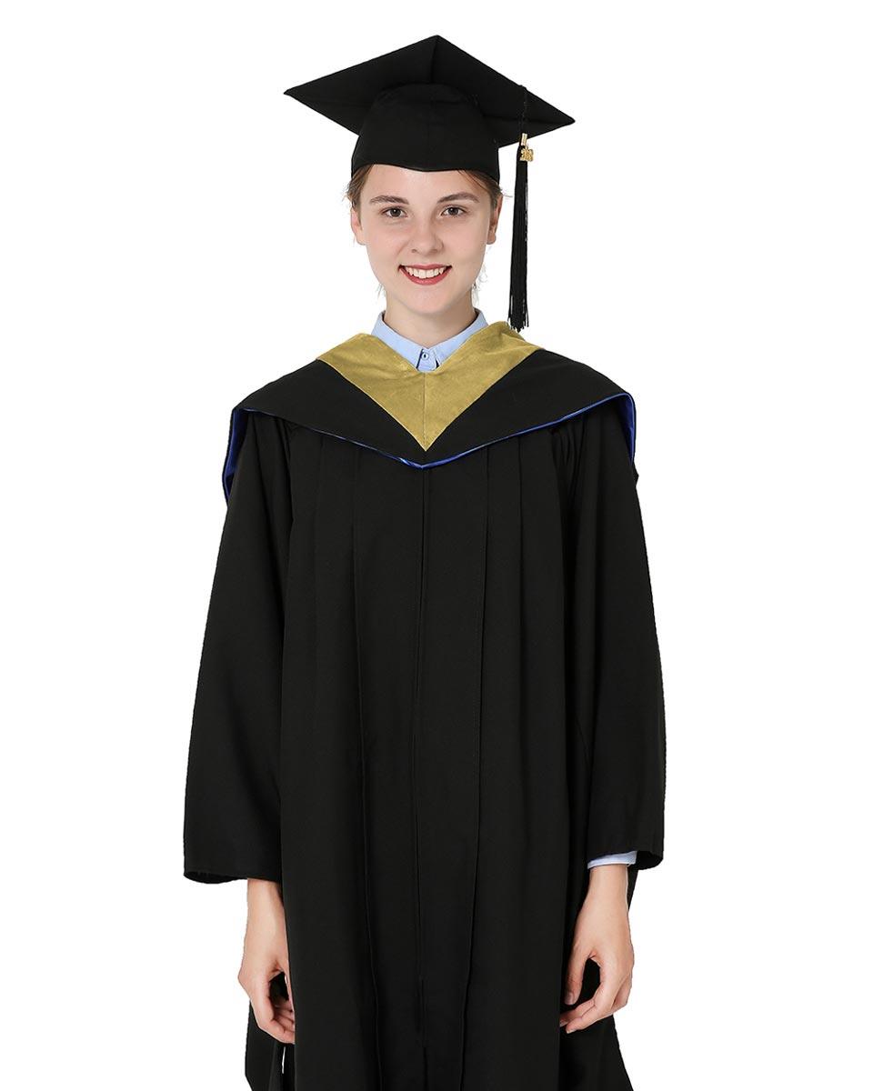 Deluxe Bachelor Hood - 15 Color Combinations Available - Graduation Seller