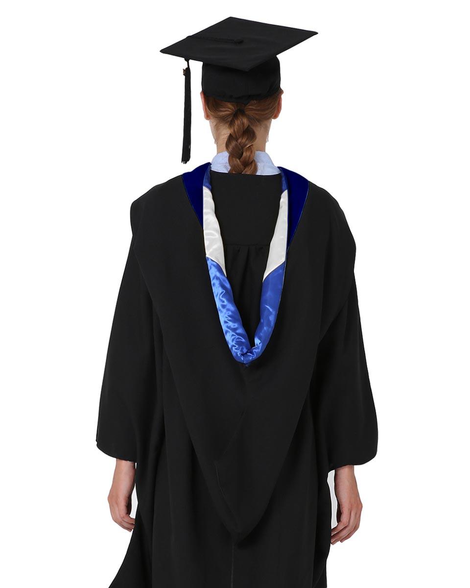 Deluxe Bachelor Hood - 15 Color Combinations Available - Graduation Seller
