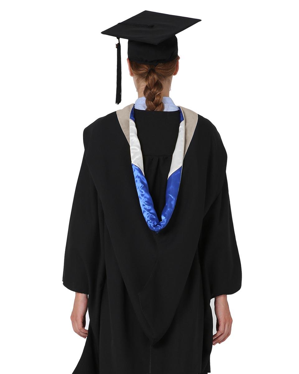 Deluxe Bachelor Hood - 15 Color Combinations Available - Graduation Seller