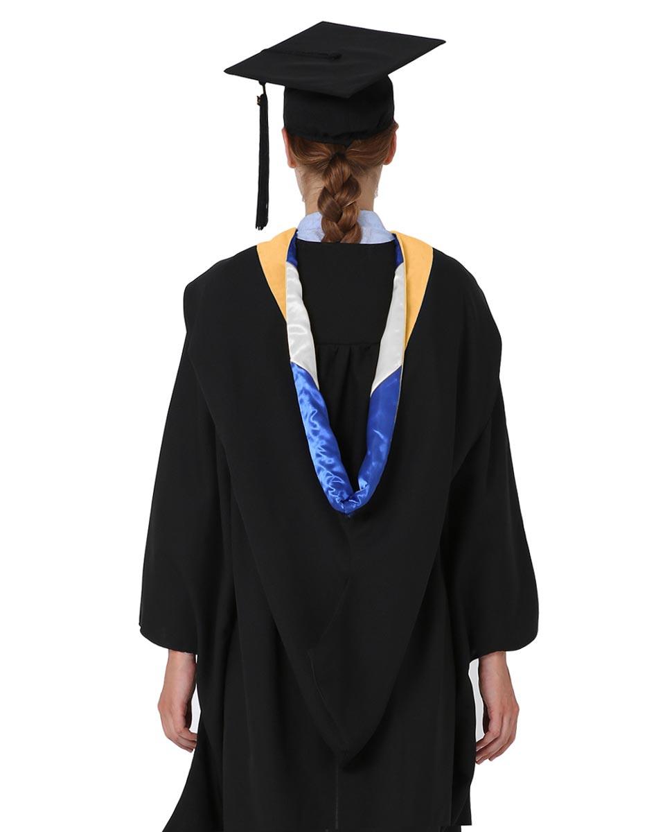 Deluxe Bachelor Hood - 15 Color Combinations Available - Graduation Seller