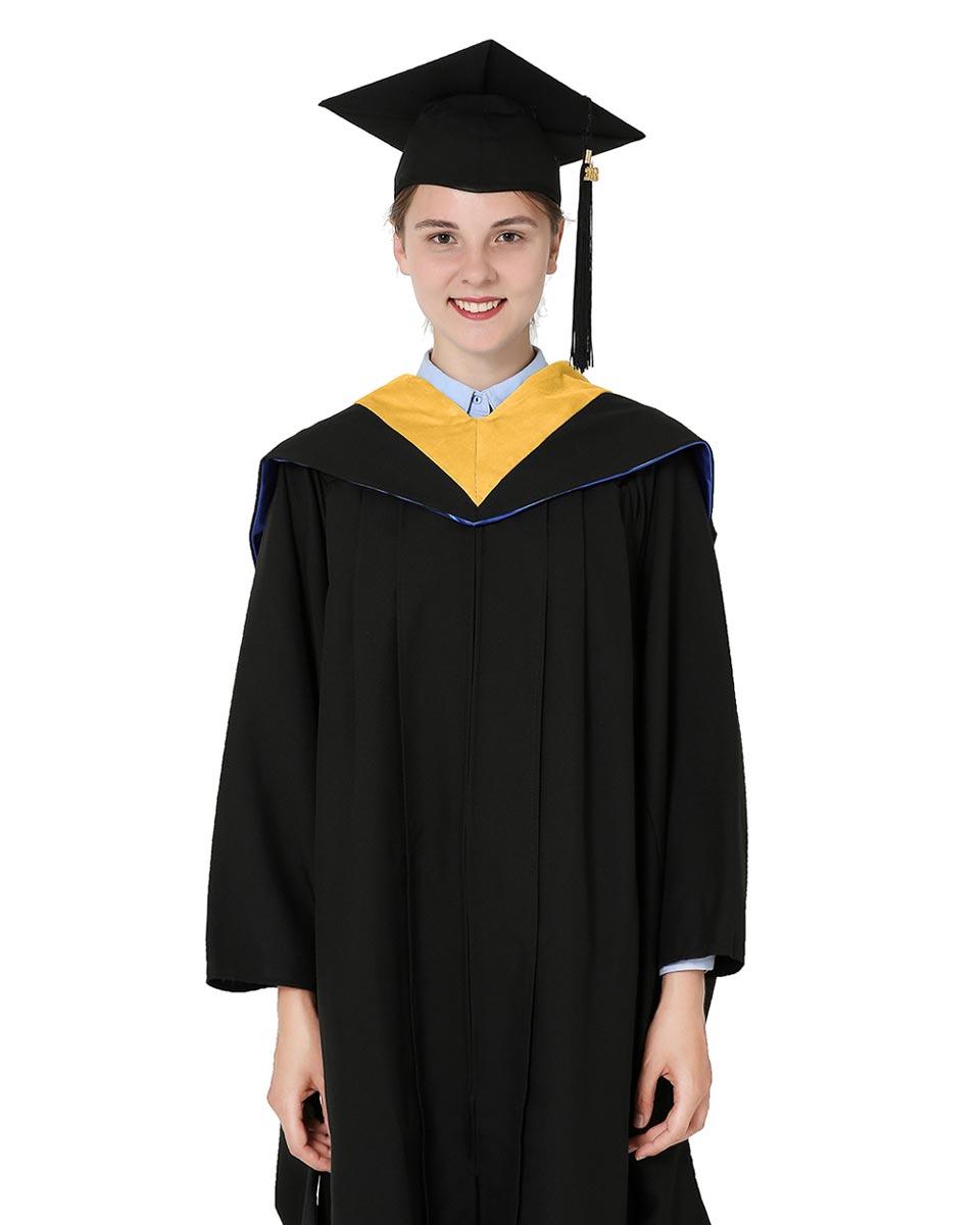 Deluxe Bachelor Hood - 15 Color Combinations Available - Graduation Seller