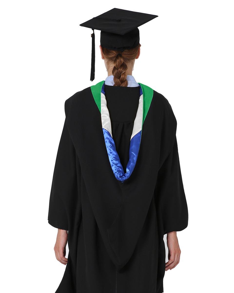 Deluxe Bachelor Hood - 15 Color Combinations Available - Graduation Seller