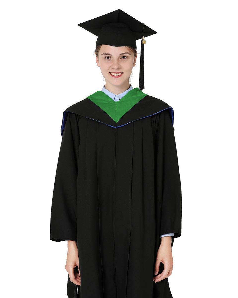Deluxe Bachelor Hood - 15 Color Combinations Available - Graduation Seller
