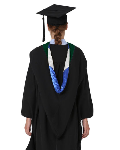 Deluxe Bachelor Hood - 15 Color Combinations Available - Graduation Seller