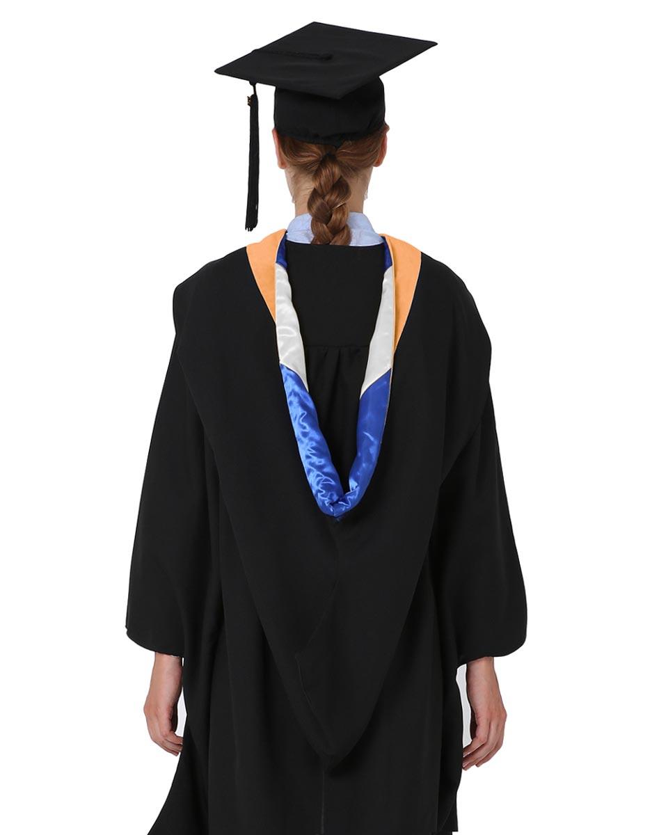 Deluxe Bachelor Hood - 15 Color Combinations Available - Graduation Seller