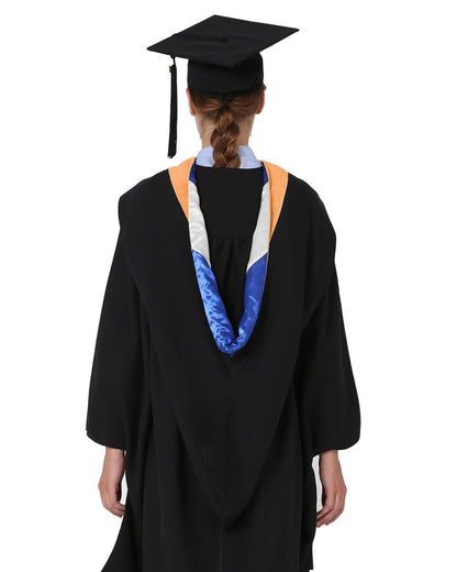 Deluxe Bachelor Hood - 15 Color Combinations Available - Graduation Seller