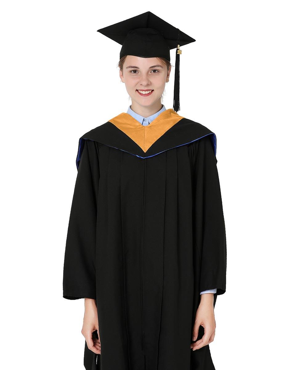 Deluxe Bachelor Hood - 15 Color Combinations Available - Graduation Seller