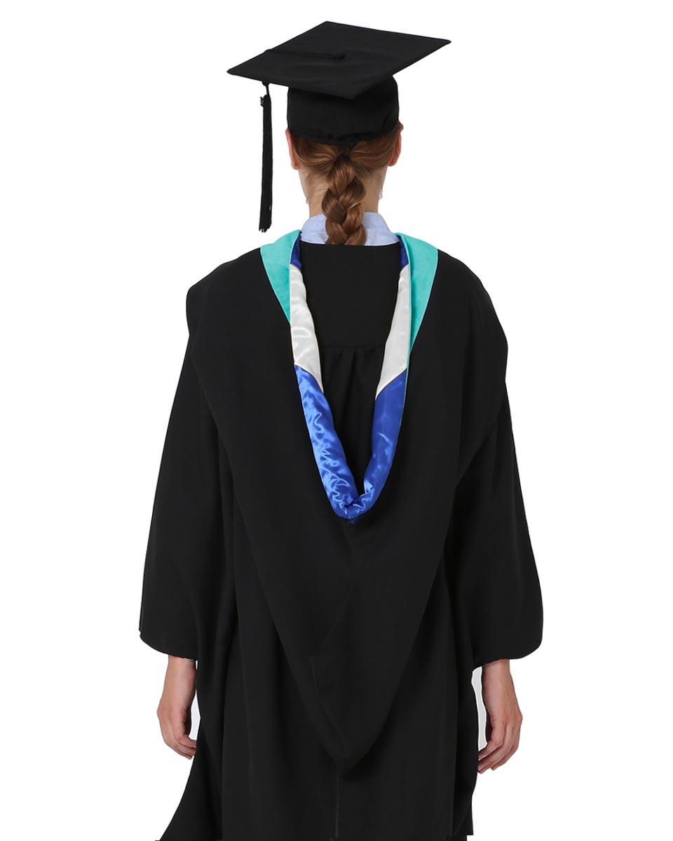 Deluxe Bachelor Hood - 15 Color Combinations Available - Graduation Seller