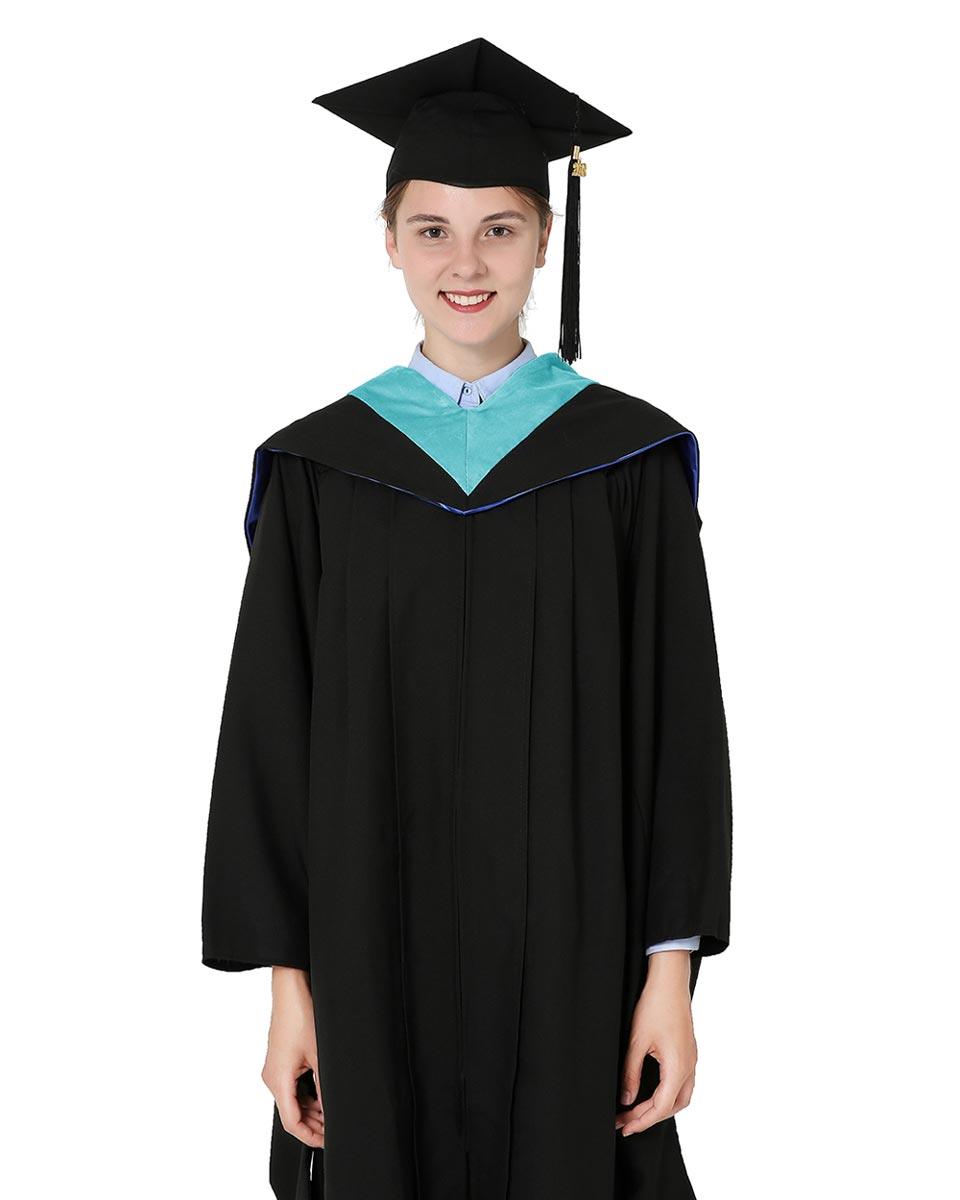 Deluxe Bachelor Hood - 15 Color Combinations Available - Graduation Seller