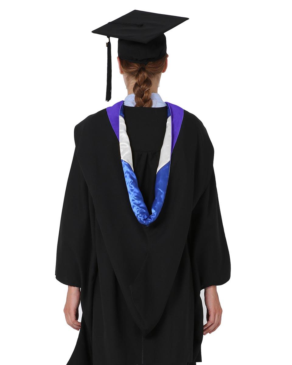 Deluxe Bachelor Hood - 15 Color Combinations Available - Graduation Seller