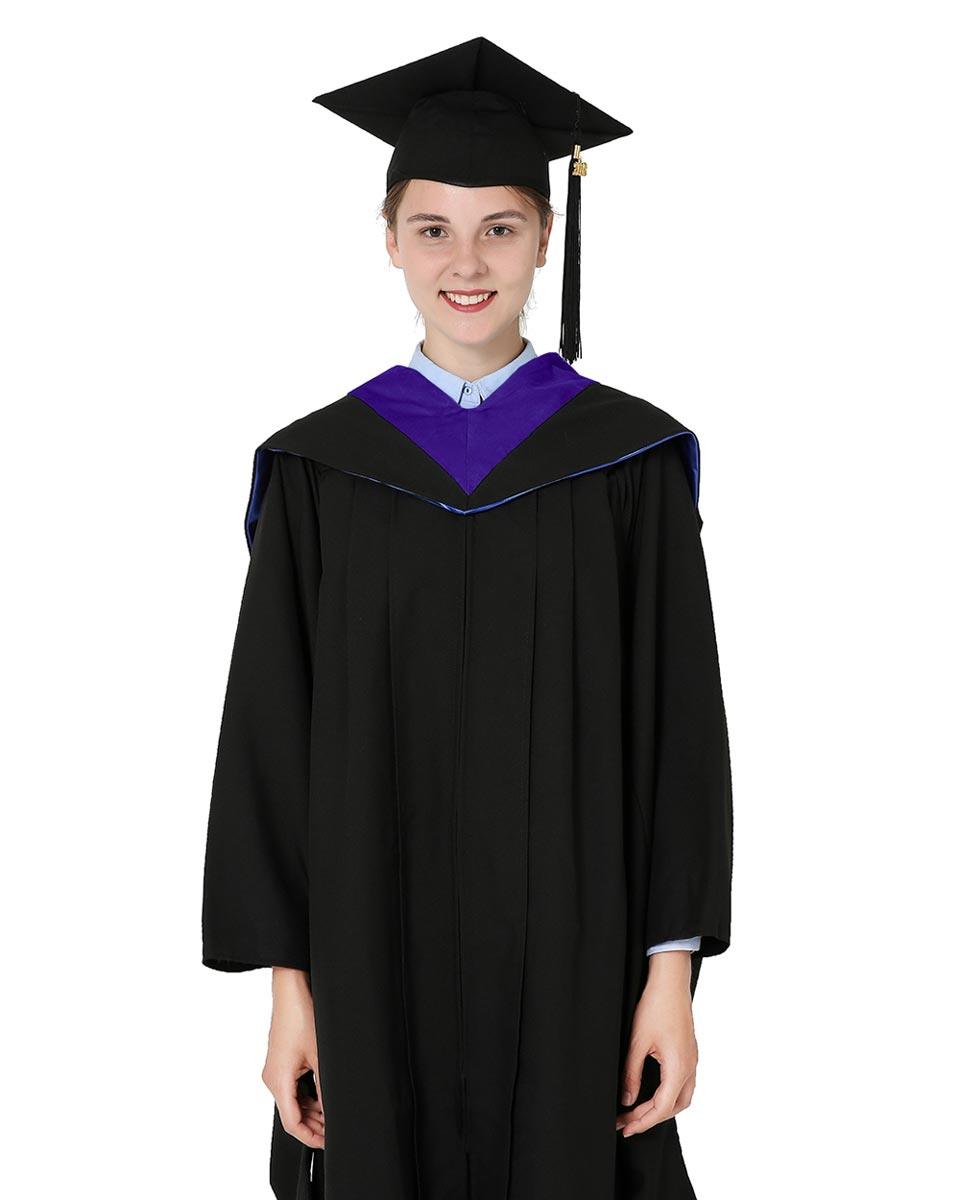 Deluxe Bachelor Hood - 15 Color Combinations Available - Graduation Seller