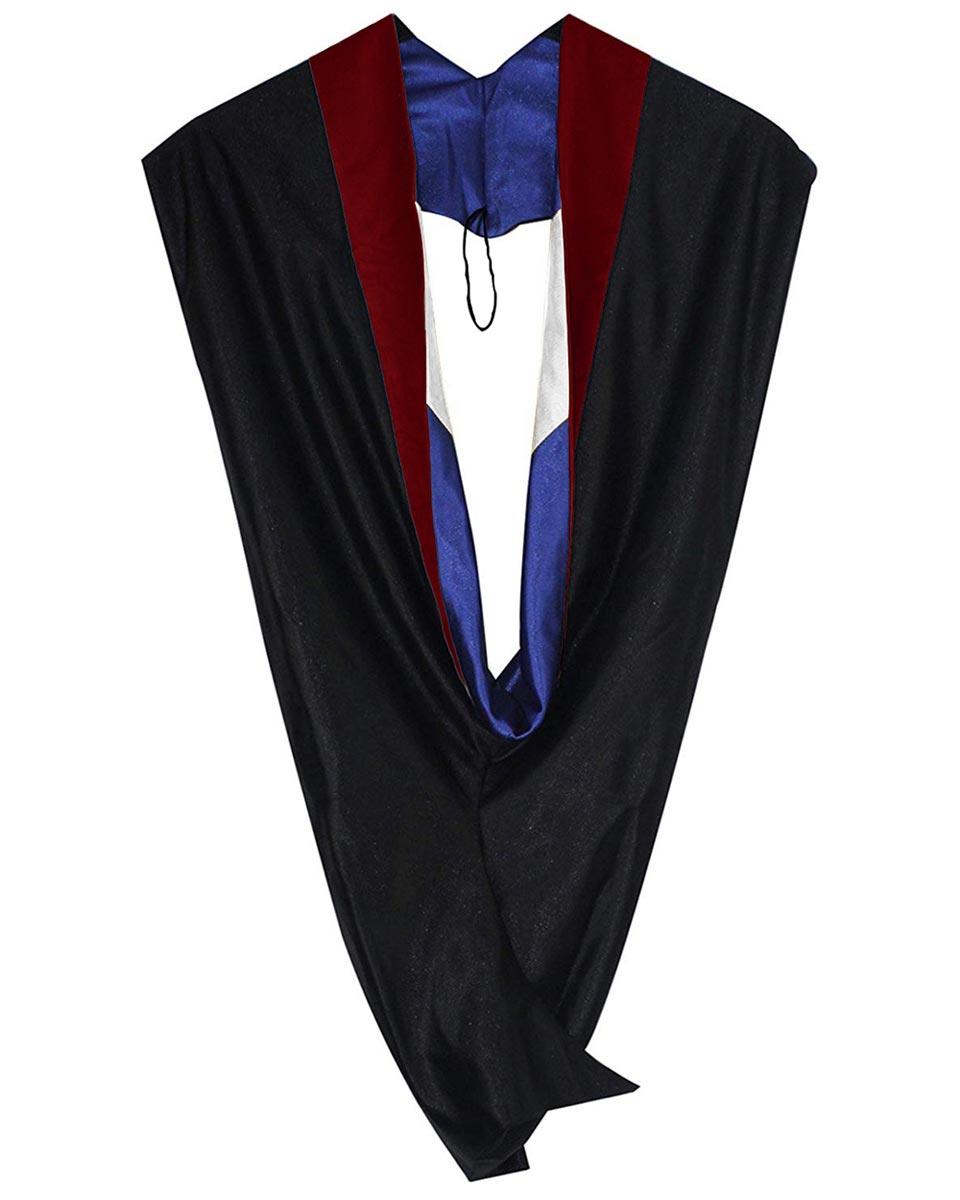 Deluxe Bachelor Hood - 15 Color Combinations Available - Graduation Seller