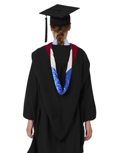 Deluxe Bachelor Hood - 15 Color Combinations Available - Graduation Seller
