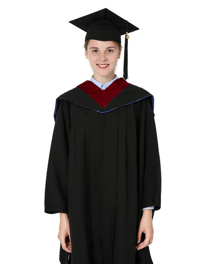 Deluxe Bachelor Hood - 15 Color Combinations Available - Graduation Seller