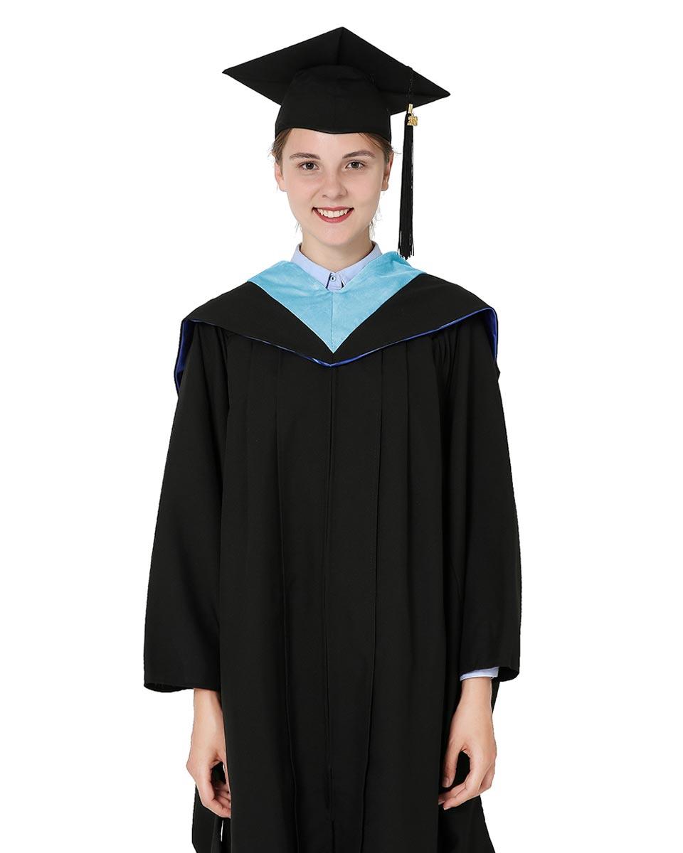Deluxe Bachelor Hood - 15 Color Combinations Available - Graduation Seller