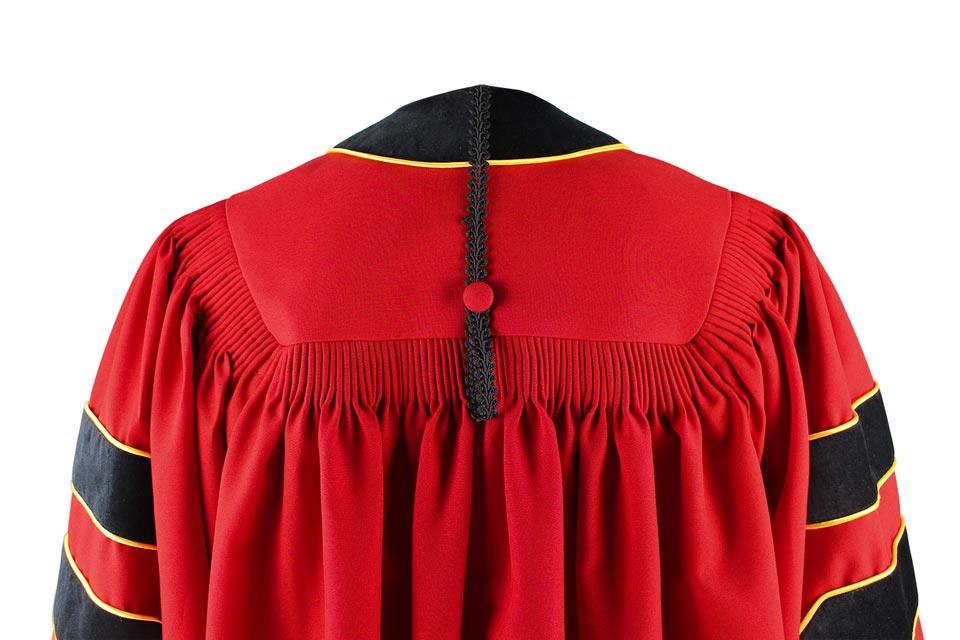 Custom Deluxe Doctoral Gown, Tam & Hood Package - Graduation Seller