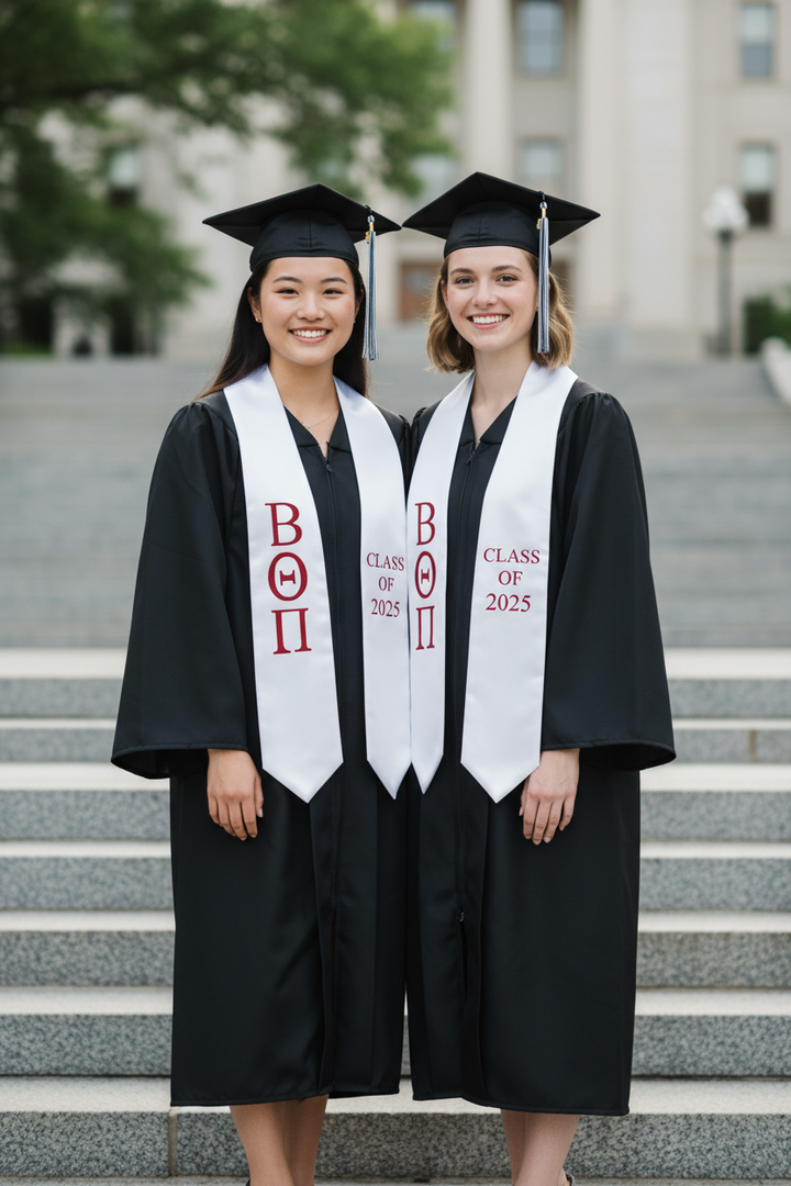 Beta Theta Pi Greek Lettered Stole w/ Year