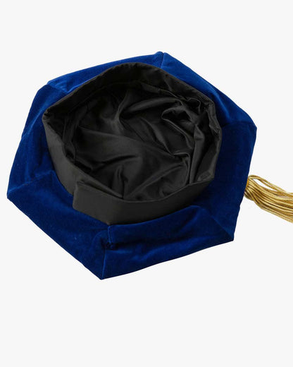 Blue Deluxe Doctorate Tam – 6-8 Sided Available - Graduation Seller