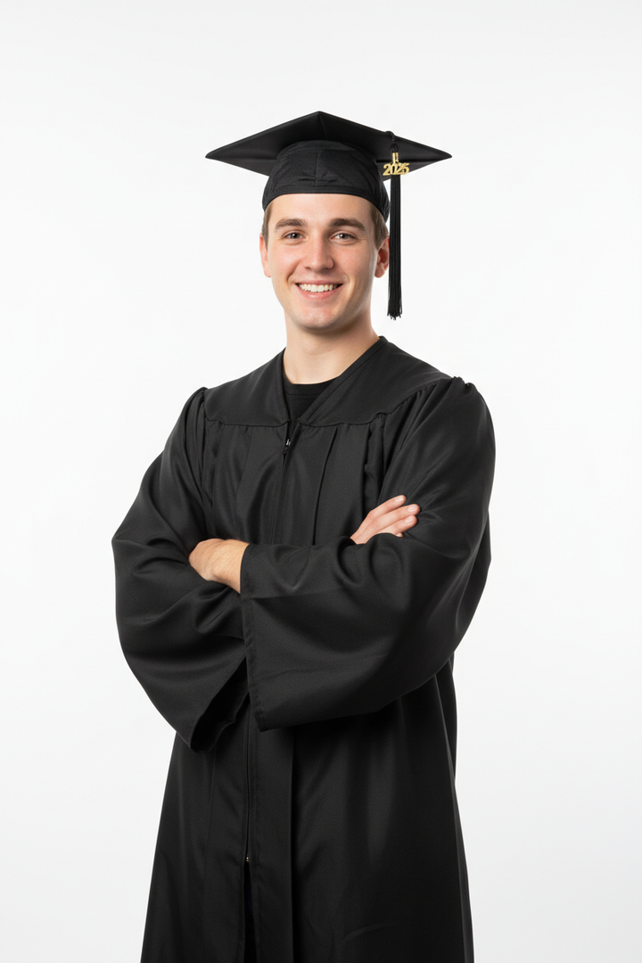 BYU Idaho Matte Black Cap Gown