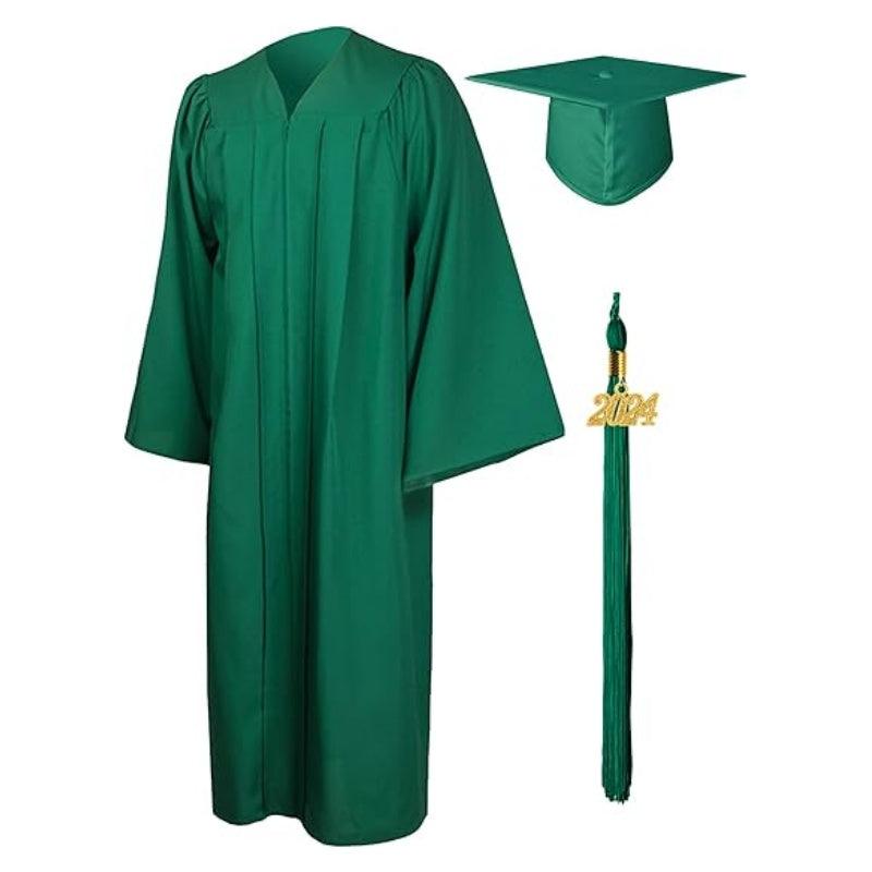 12 Colors Matte Elementary Graduation Cap and Gown - Graduation Seller