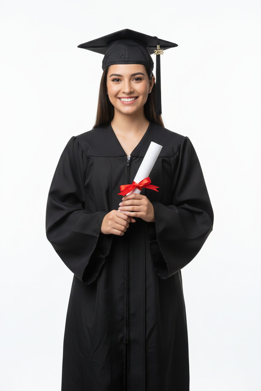 Cal Poly Humboldt Matte Black Cap Gown