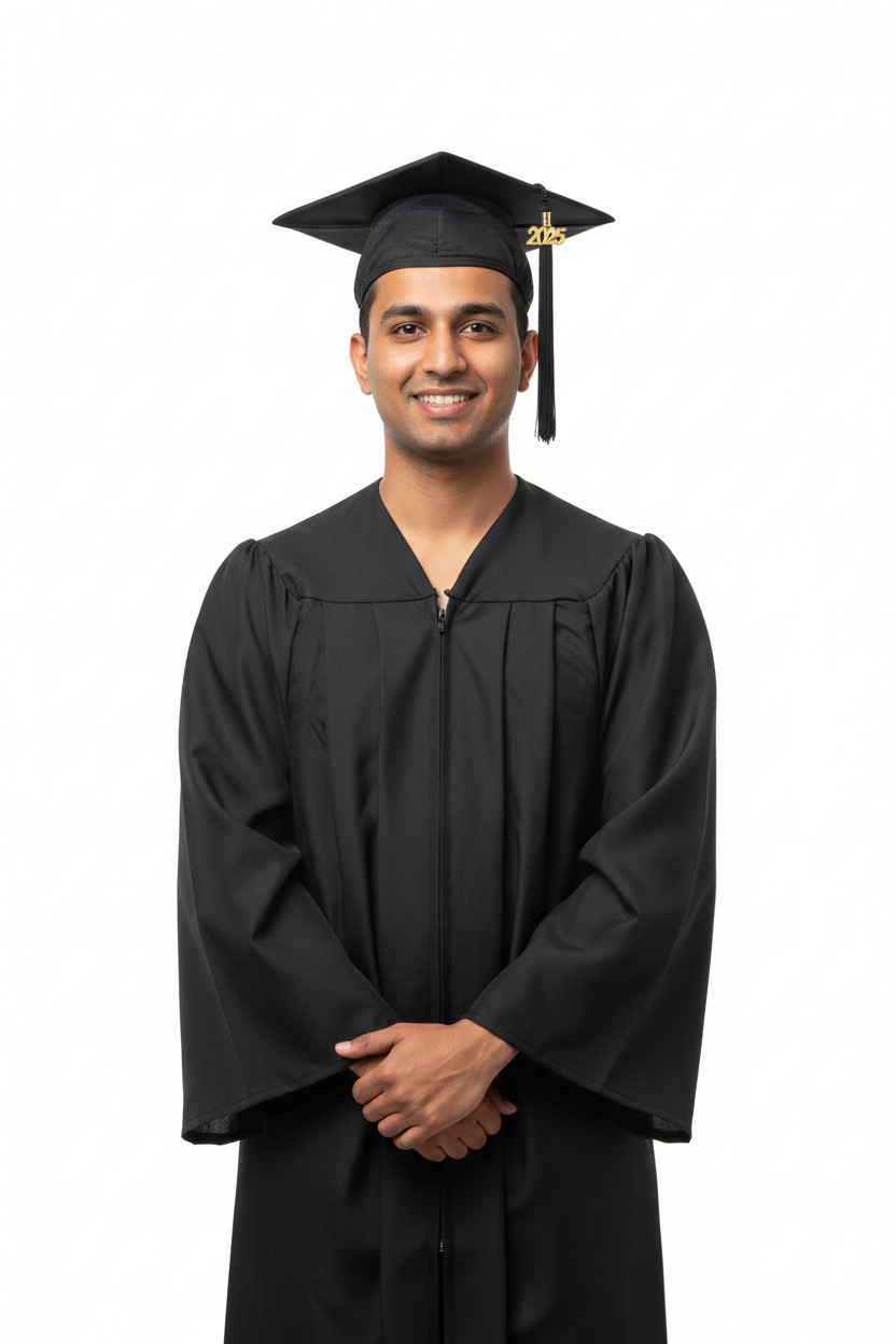 Cal State San Marcos Matte Black Cap Gown
