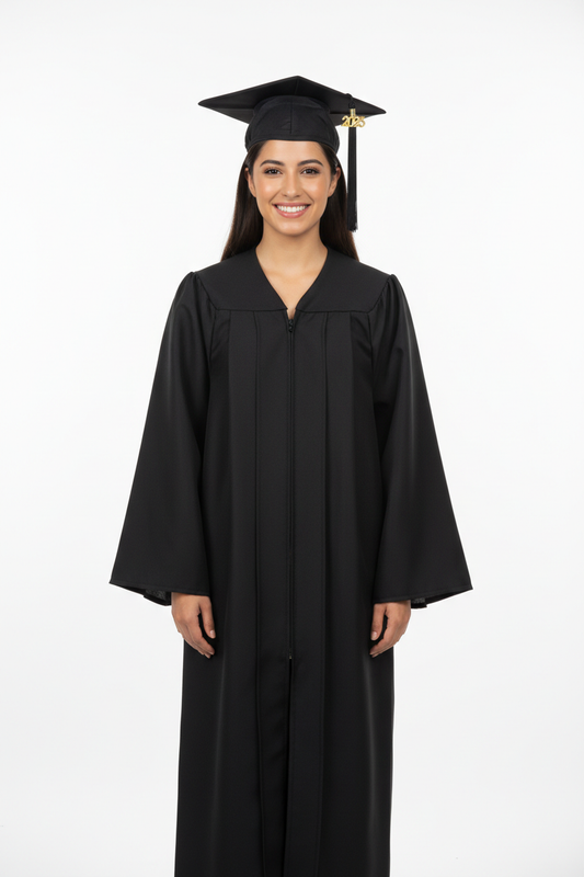 Cal State Stanislaus Matte Black Cap Gown