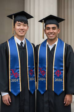 Chi Phi Greek Lettered Stole with Year