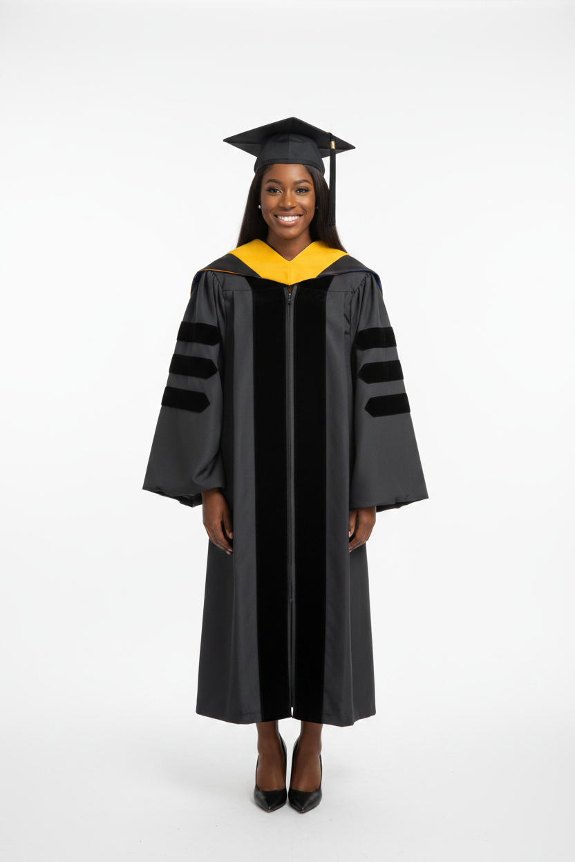 Classic Doctoral Gown Hood Package