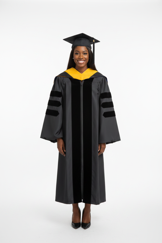 Classic Doctoral Gown Hood Package