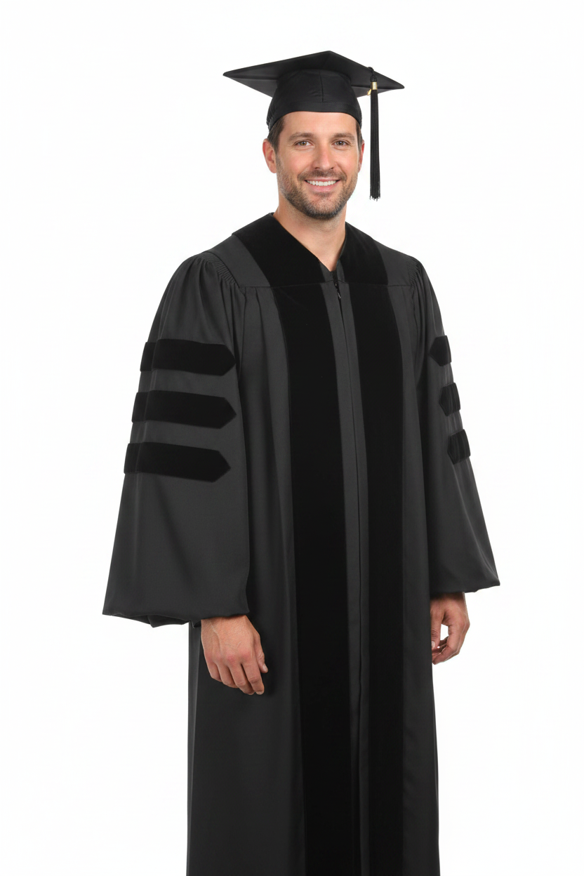 Classic Doctoral Graduation Gown