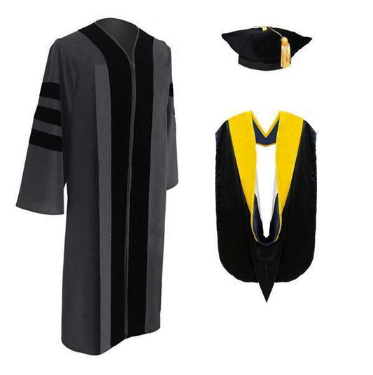 Classic Doctoral Tam, Gown & Hood Package - Graduation Seller
