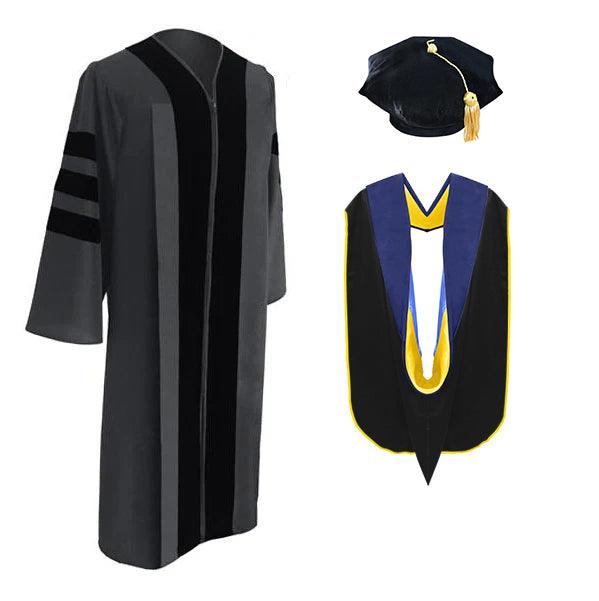 Classic Doctoral Regalia Package for UC Berkeley Graduation - Graduation Seller