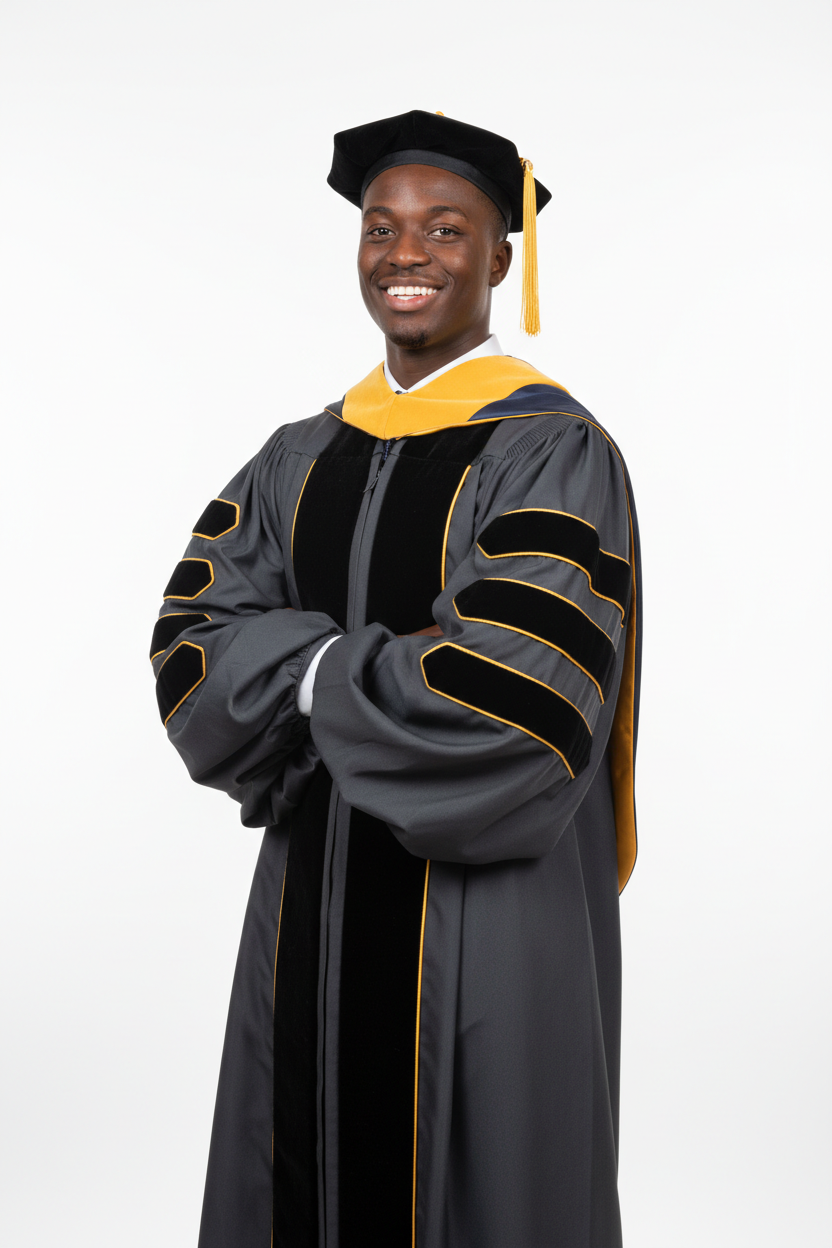 Classic UC Davis Doctoral Regalia 模特展示图